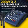 Omax PMX402DU 4-Channel Powered Mixer with Amplifier - 3