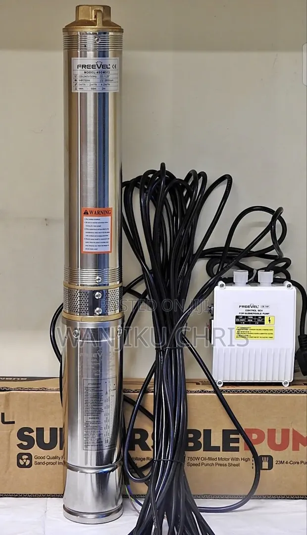 Freevel Submersible Water Pump 0.5HP, 49m Head - 1