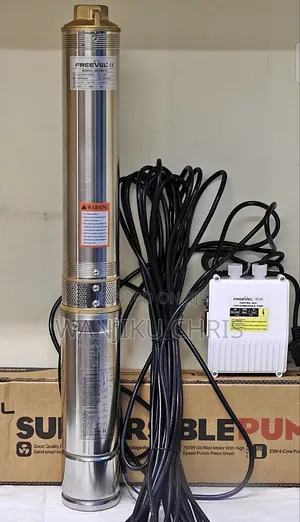 Freevel Submersible Water Pump 0.5HP, 49m Head