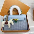 Ladies Hermes Handbag - Multicolor - 4