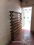 All Brown Rustic 60 Pairs Pallet Shoe Rack - 4