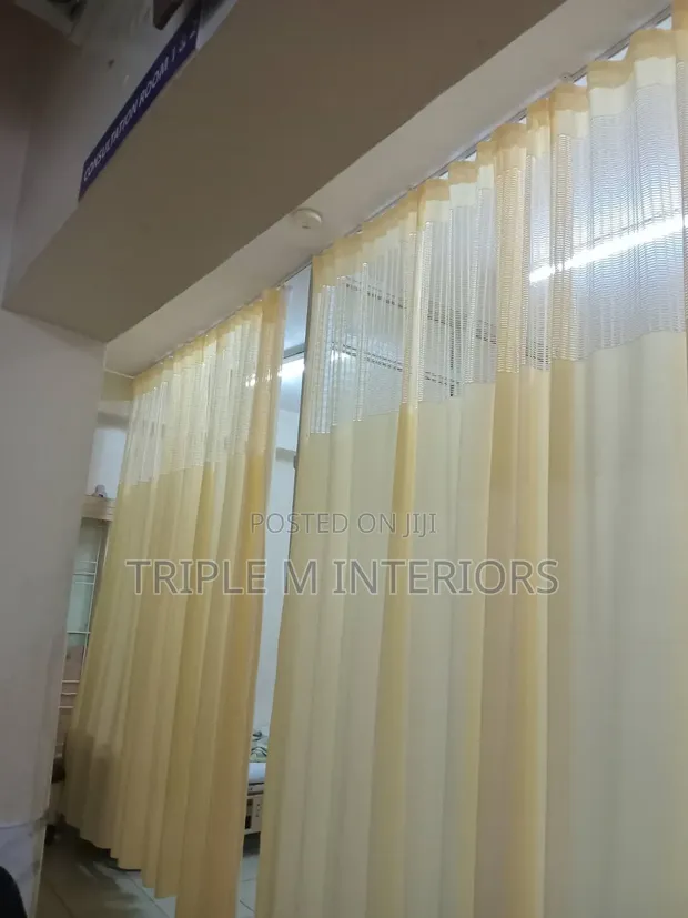 Cream Medical Hospital Curtains - Per Meter - 1
