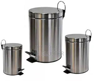 Stainless Steel Pedal Dustbin with Inner Bucket