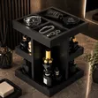 3-Tier Rotating Wooden Makeup Organizer - 1