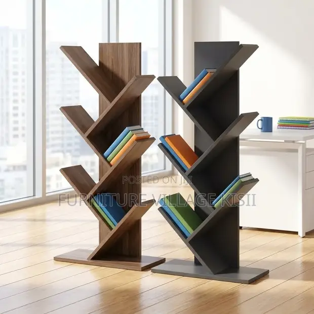 7-Tier Modern Tree Bookshelf - 1