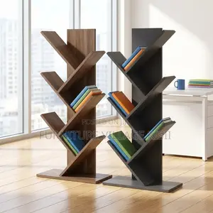 7-Tier Modern Tree Bookshelf