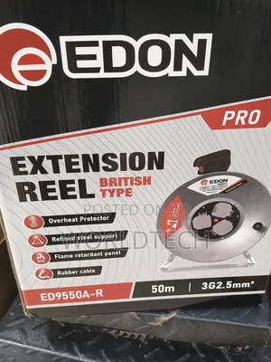Edon 50m Ketei ya Extension Cord (2.5mm, 3-Core)