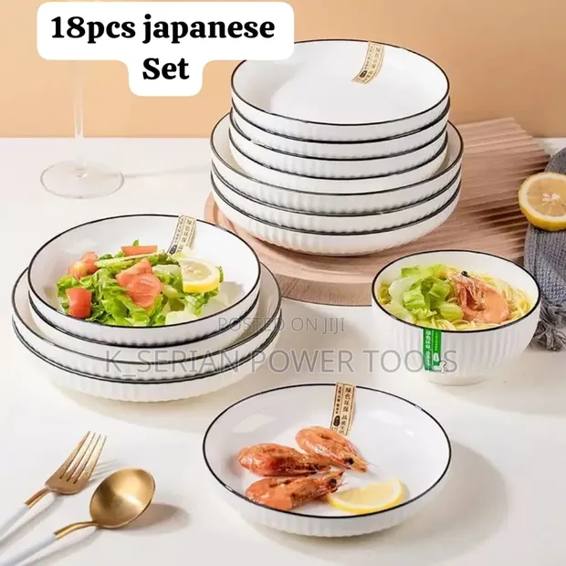 18pcs Japanese Ceramic Dinner Set - 1