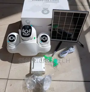 Kamera ya CCTV ya V380 Pro Isiyo na Waya ya Solar (Lensi 3)