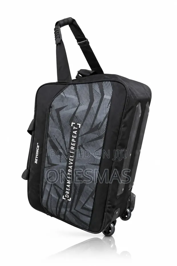 Large Wheeled Travel Duffel Bag with Shoulder Strap - 1