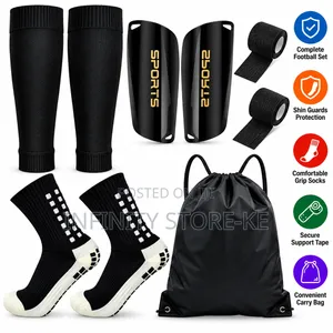 Complete Soccer Player Kit with Guards and Bag