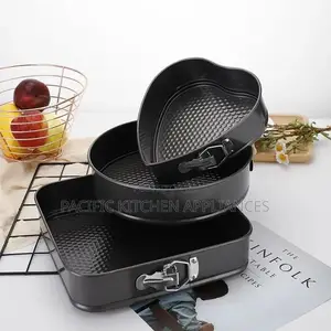 3-in-1 Non-Stick Baking Tin Set (Round, Square, Heart)