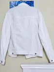 Classic White Denim Jacket - Size L - 2