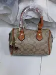 Ladies Genuine Leather Classic Handbag - 1