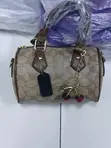 Ladies Genuine Leather Classic Handbag - 2