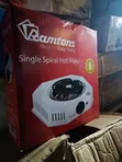 Ramtons RM/250 Single Spiral Plate Cooker - Silver - 1