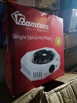 Ramtons RM/250 Single Spiral Plate Cooker - Silver - 2