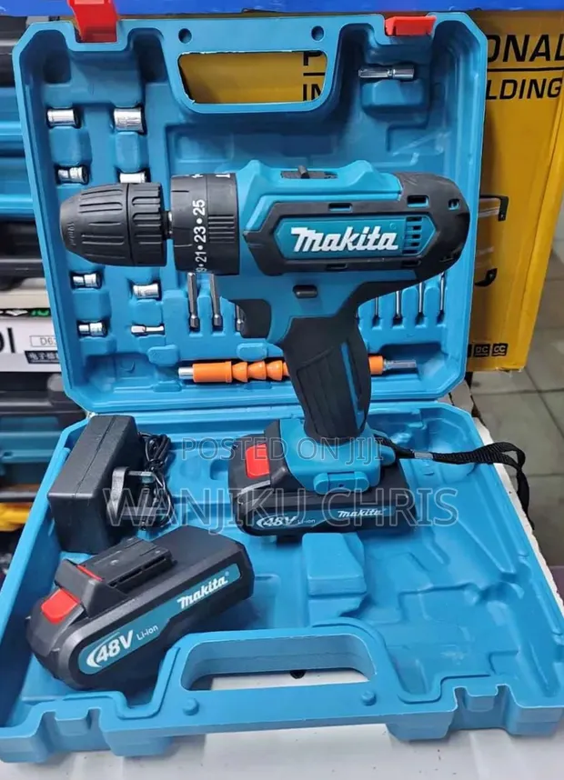 Makita Cordless Drill Inategemewa na Betri 2 (48V) - 1