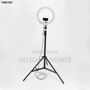 13-Inch LED Ring Light na Tripod & Simu Holder
