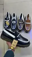 Viatu vya Dr. Martens vya Rangi Mbili vya Penny Loafers - 4