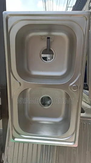 Sink ya Jikoni Double Bowl Mpya - Abb