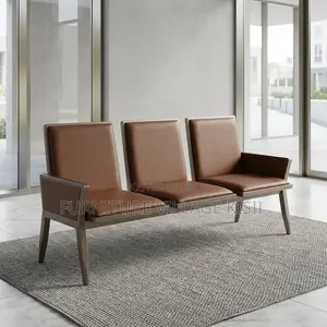 3-Seater Comfy Waiting Chair - Brown