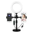 6-inch LED Selfie Ring Light with Stand & Dual Phone Holder - 1