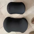 Universal Car Lumbar Back Support & Headrest Set (Nyeusi) - 2