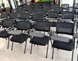 Black Mesh Training Chairs with Writing Tablet - 2