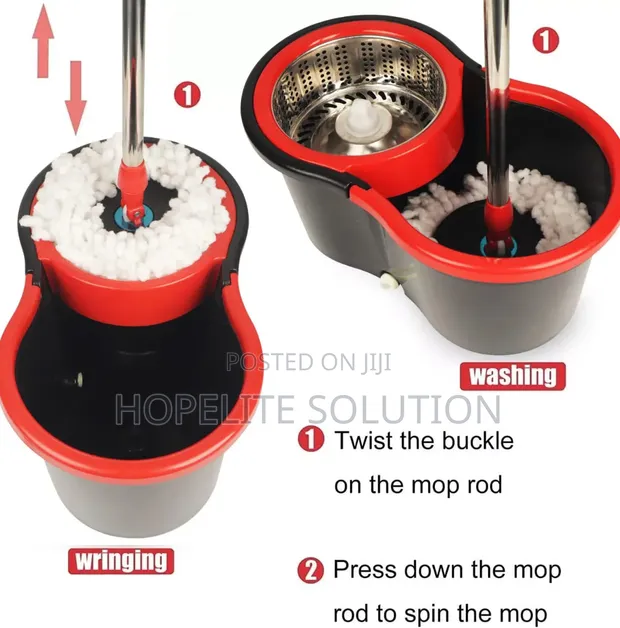 Pedal Spin Mop na Bucket Set - 1