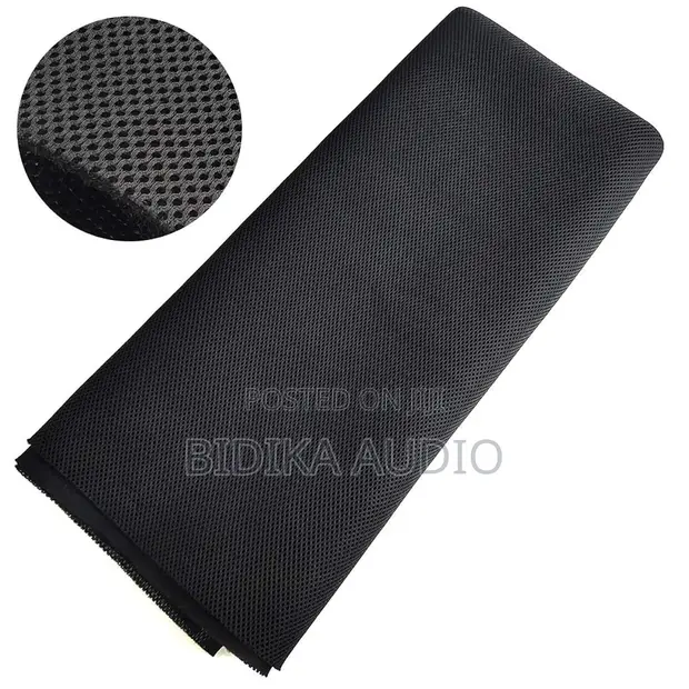 Speaker Grille Cloth Stereo Mesh Fabric, Nyeusi - 1