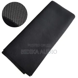 Speaker Grille Cloth Stereo Mesh Fabric, Nyeusi
