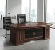 Executive 1800mm Wooden Mahogany Desk - 1