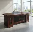 Executive 1800mm Wooden Mahogany Desk - 3