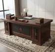 Executive 1800mm Wooden Mahogany Desk - 4