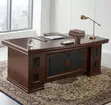 Executive 1800mm Wooden Mahogany Desk - 5
