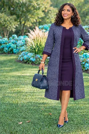 2 Piece Dress with Long Coat