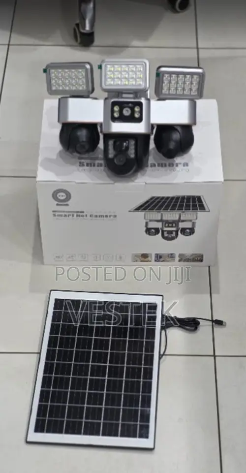 Orijinal VTS30 4G Solar Triple Lens PTZ Camera yenye Floodlights - 1