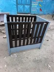 BUILT Baby Cot - Gray, Brand New - 3