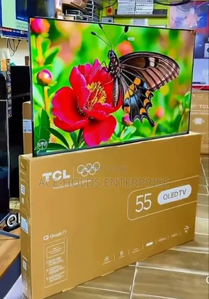 TCL TV ya Inchi 55 QLED 4K Google