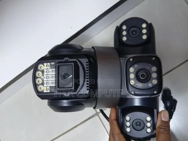 Kamera ya CCTV ya V380 Triple Lens 4G na Sauti ya Njia Mbili - 1