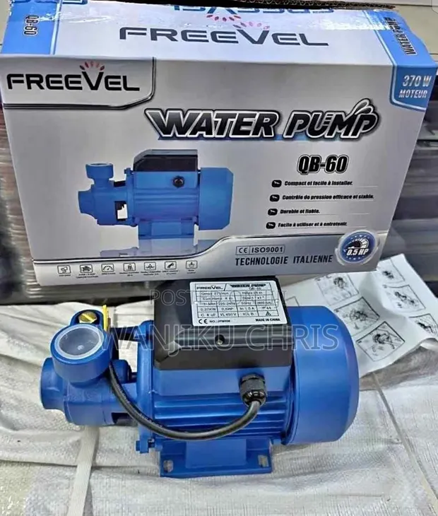 Freevel 0.5hp Water Pump/Booster Pump Mpya 370W - 1