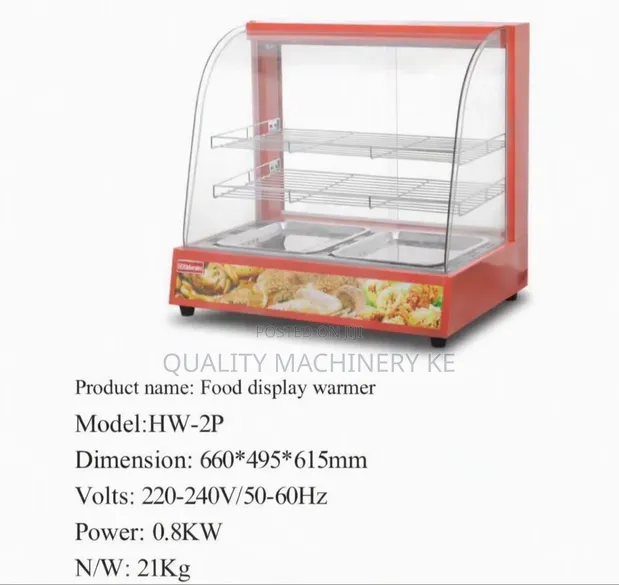 Digital Food Display Warmer with Transparent Glass Panels - 1