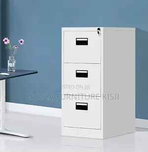 Lockable Vertical 3 Drawer Cabinet with Soft Close