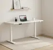 Electric Standing Office Desk - 1400MM Nyeupe Inayoweza Kurekebishwa - 3