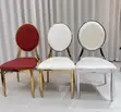 Kiti cha Chakula cha Faux Leather chenye Mgongo Bundi (Cha Kuweka Juu) - 3
