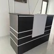 Reception Desk / Front Office Counter ya Kisasa - 1.2M Nyeusi na Nyeupe - 2
