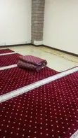 Carpet ya Ofisi ya Premium Maroon Dotted Per Meter Mraba - 1
