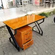 Ofisi ya Dawati na 1.2M Movable 3-Drawer Pedestal - 1