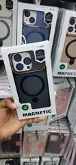 iPhone 14 Pro Case with Magnetic Ring - Orange Accent - 1